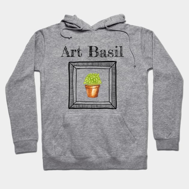 Art Basil, Herb and Art Exhibition Hoodie by Style Conscious